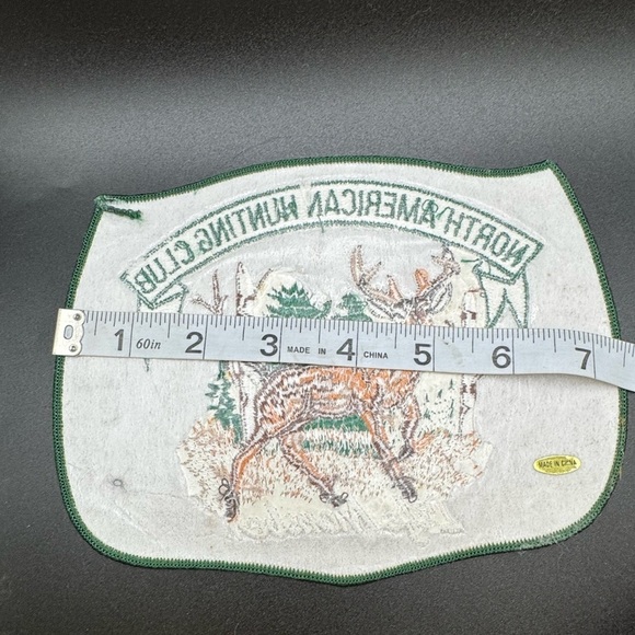 Vintage North American Hunting Club Life Member Patch Large Embroidered New - Picture 5 of 5